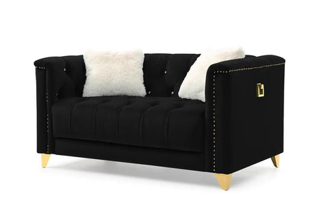 Russell Modern Sofa and Loveseat in Velvet by Galaxy Furniture Galaxy Furniture