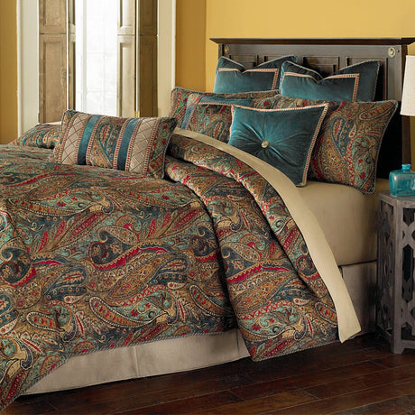 Michael Amini Seville Comforter Set Honey - Home Elegance USA