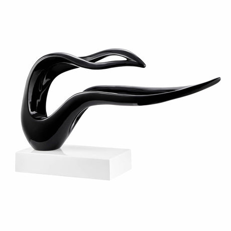 Saggita Abstract Sculpture //  Black - Home Elegance USA