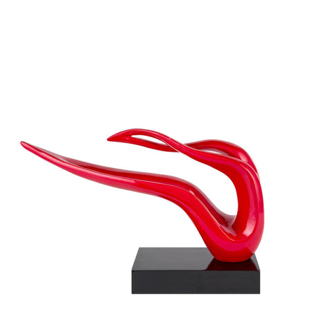 Saggita Abstract Sculpture // Red - Home Elegance USA