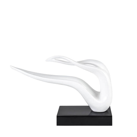 Saggita Abstract Sculpture // White - Home Elegance USA