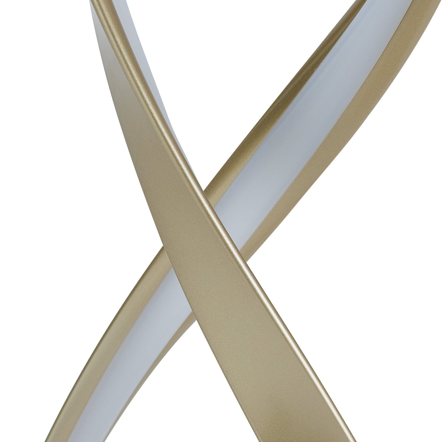 Sandy Gold Vienna LED 55" Tall Floor Lamp // Dimmable - Home Elegance USA