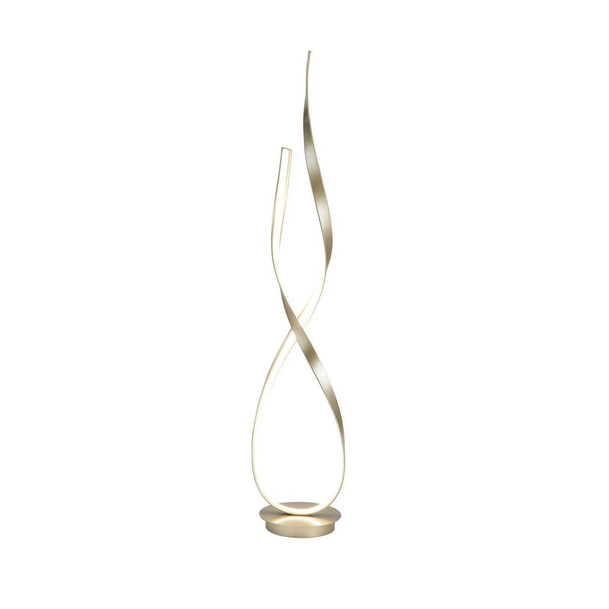 Sandy Gold Vienna LED 55" Tall Floor Lamp // Dimmable - Home Elegance USA