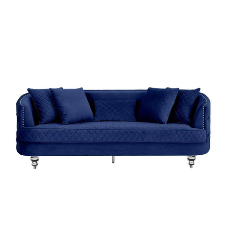 Sasha Modern Sofa and Loveseat in Velvet by Galaxy Furniture Galaxy Furniture