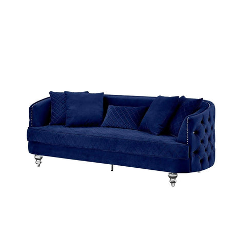 Sasha Modern Sofa and Loveseat in Velvet by Galaxy Furniture Galaxy Furniture