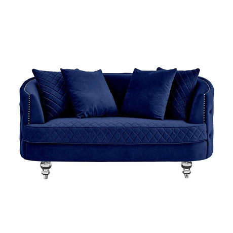 Sasha Modern Sofa and Loveseat in Velvet by Galaxy Furniture Galaxy Furniture