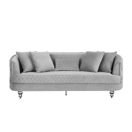 Sasha Modern Sofa and Loveseat in Velvet by Galaxy Furniture Galaxy Furniture