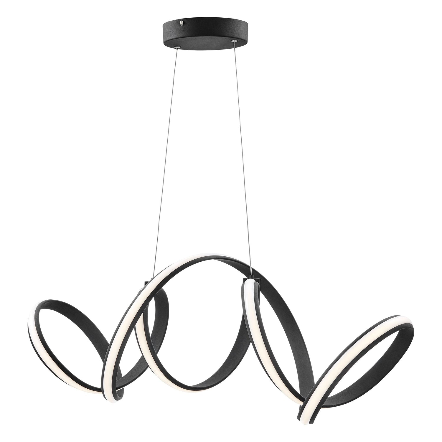 Seville LED Chandelier // Black - Home Elegance USA