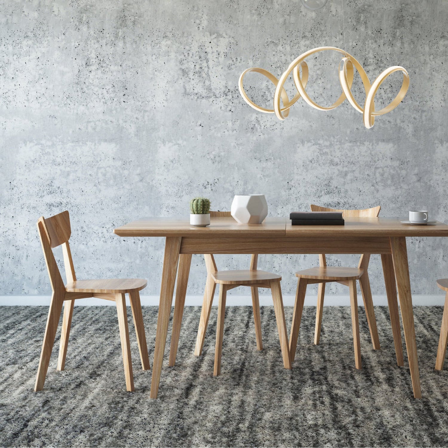 Seville LED Chandelier // Gold - Home Elegance USA