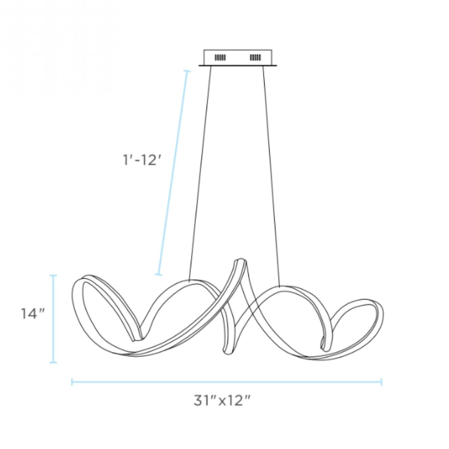 Seville LED Chandelier // Gold - Home Elegance USA