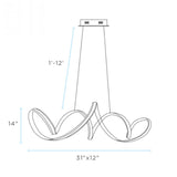 Seville LED Chandelier // Gold - Home Elegance USA