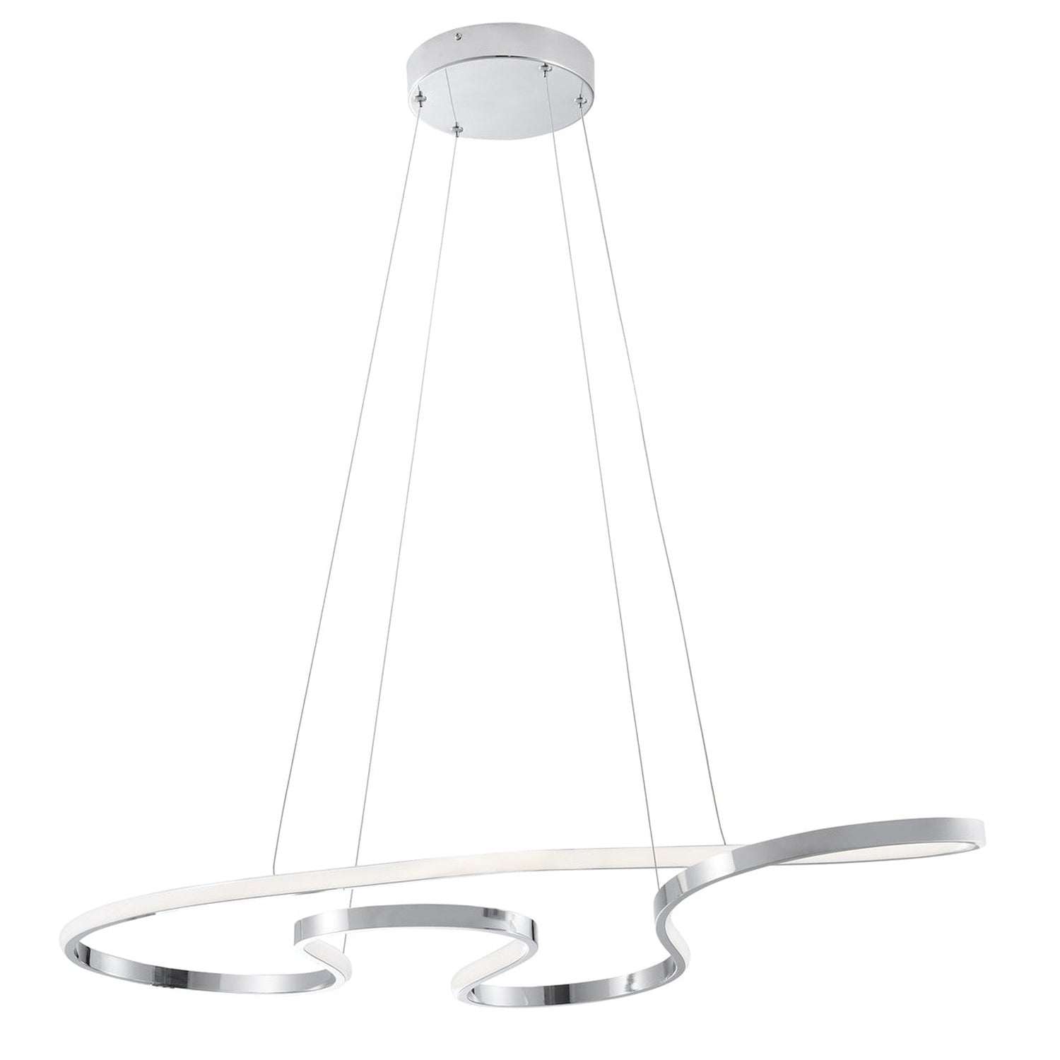 Shanghai LED Adjustable Chandelier // Chrome - Home Elegance USA