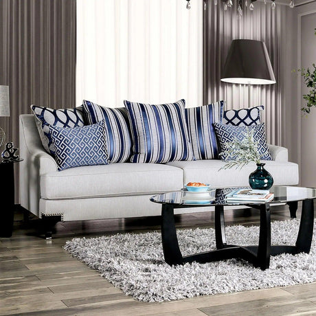 Sisseton Transitional Sofa and Loveseat by Furniture of America Furniture of America