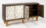 Smoky Grey / Champagne Buffet 1992-S with optional Wall Mirror by Artmax Artmax Furniture