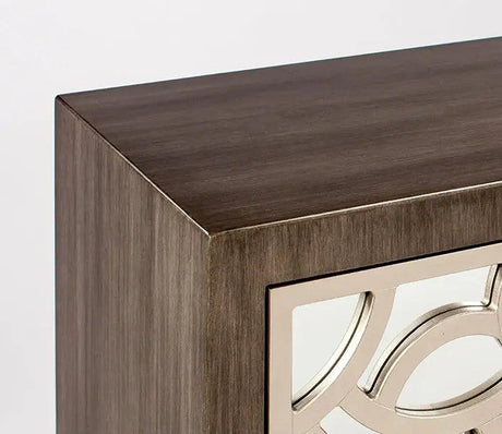 Buffet 1992-S Metallic Contemporary Sideboard with Optional Mirror – Artmax