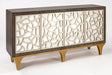 Buffet 1992-S Metallic Contemporary Sideboard with Optional Mirror – Artmax