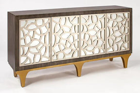 Buffet 1992-S Metallic Contemporary Sideboard with Optional Mirror – Artmax