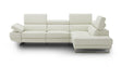 The Annalaise Recliner Leather Right Hand Chaise Sectional In Snow White - 19966-Rhfc | J&M