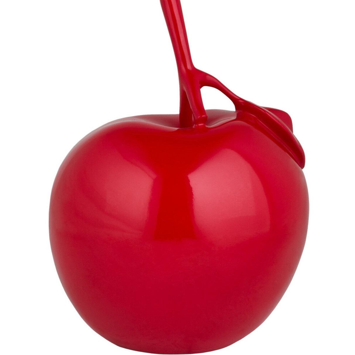 Solid Color Apple Sculpture // Red - Home Elegance USA