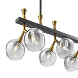 Sonder Rectangular Gold and Black Chandelier - Home Elegance USA