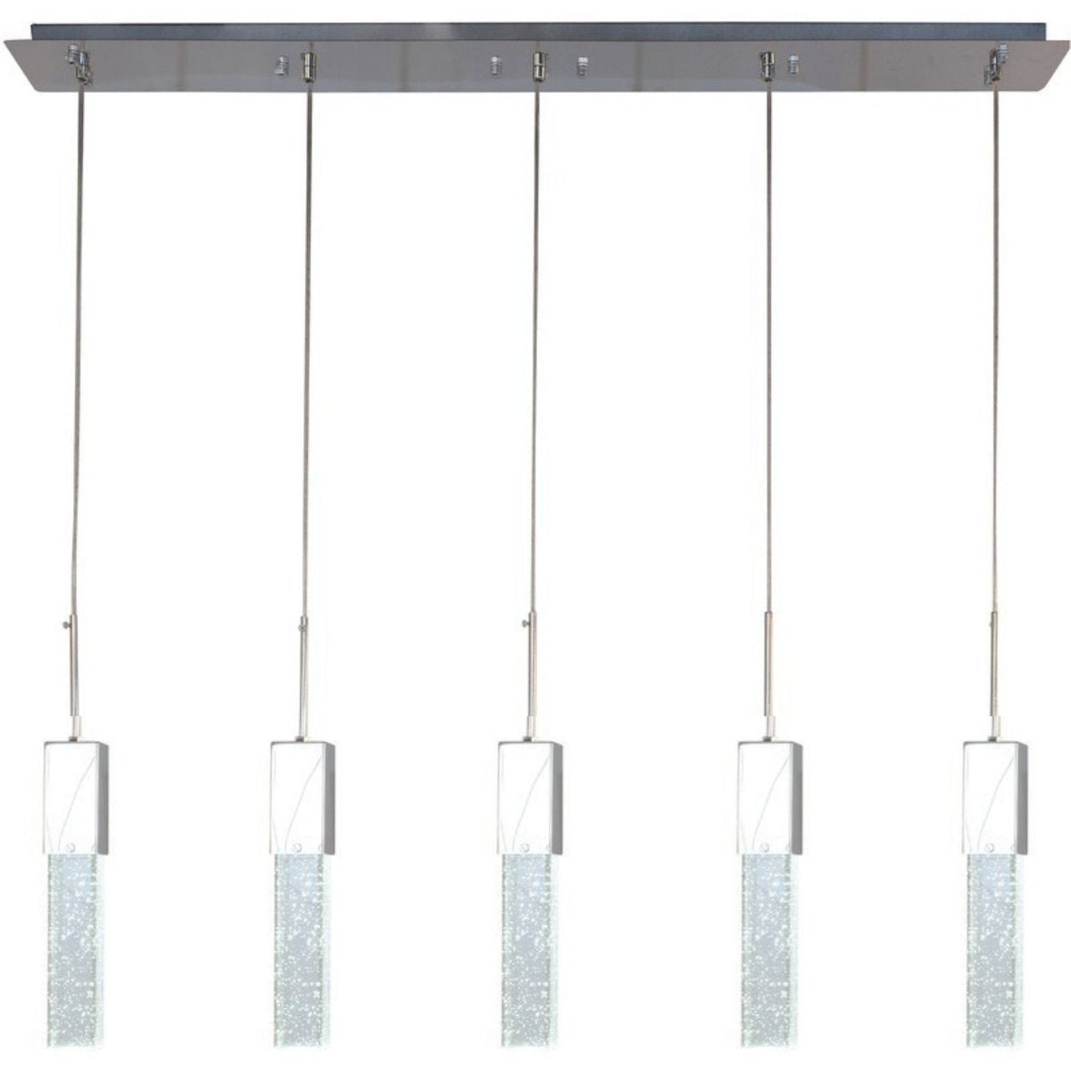 Sparkling Night Adjustable Crystal Chandelier // 5 Light - Home Elegance USA