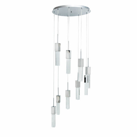 Sparkling Night Chandelier // 9 Light LED Spiral - Home Elegance USA