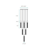 Sparkling Night Cylinder Chandelier// 13 Light - Home Elegance USA