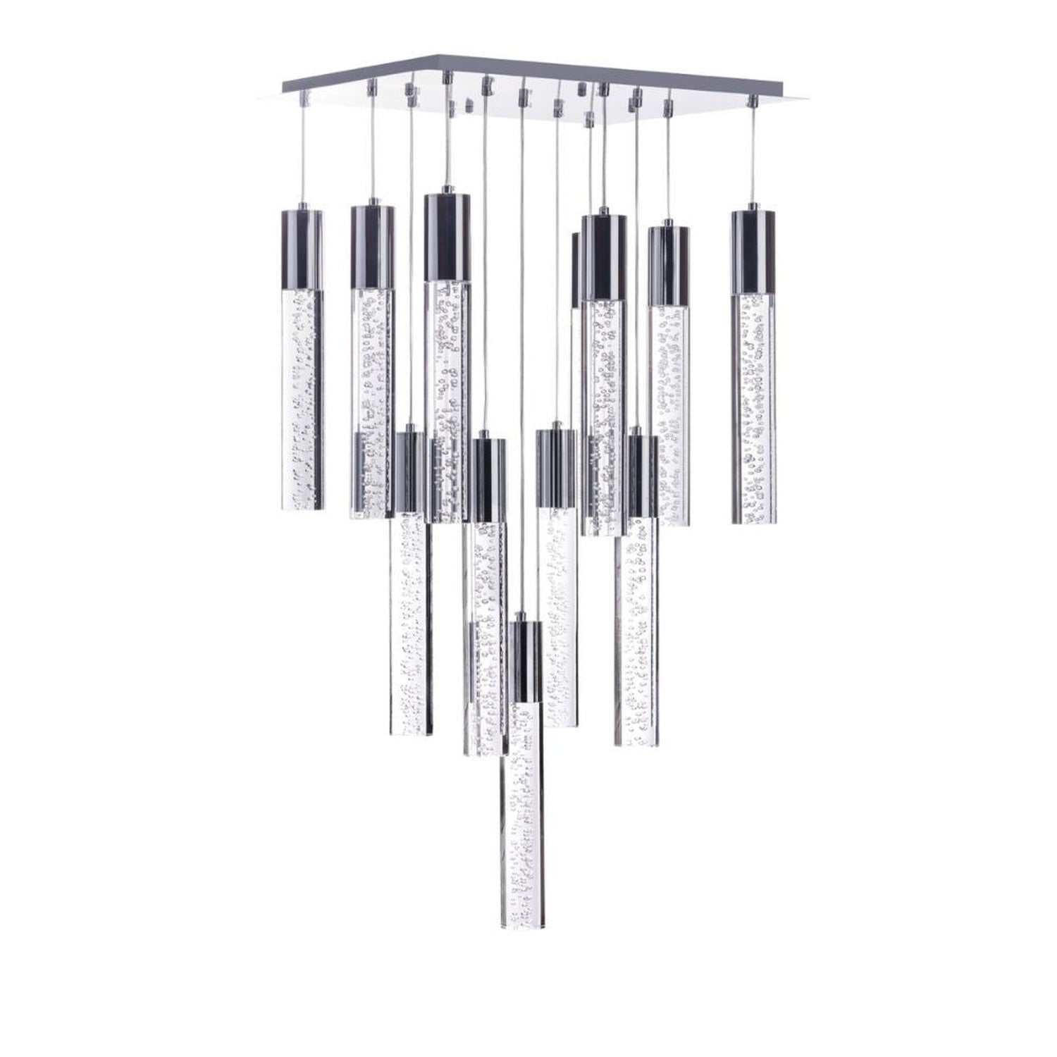 Sparkling Night Cylinder Chandelier// 13 Light - Home Elegance USA
