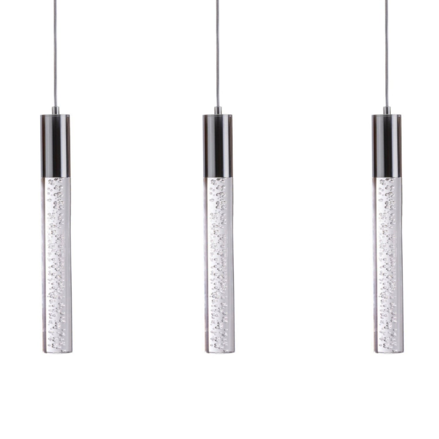 Sparkling Night Cylinder Chandelier // 3 Light - Home Elegance USA