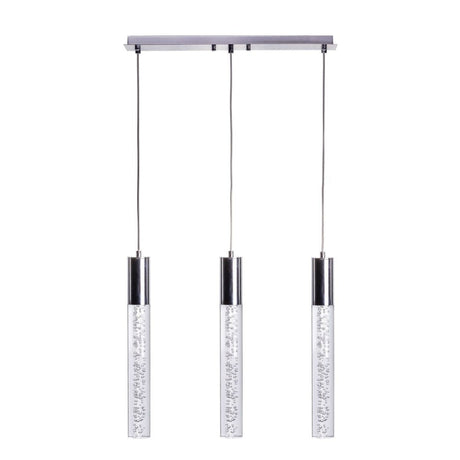 Sparkling Night Cylinder Chandelier // 3 Light - Home Elegance USA