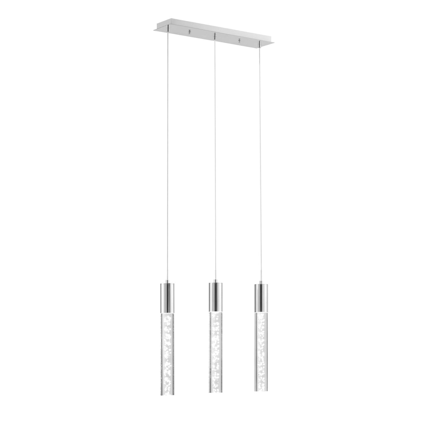 Sparkling Night Cylinder Chandelier // 3 Light - Home Elegance USA