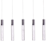 Sparkling Night Cylinder Chandelier // 5 Light - Home Elegance USA
