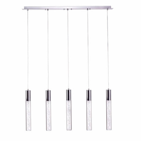 Sparkling Night Cylinder Chandelier // 5 Light - Home Elegance USA