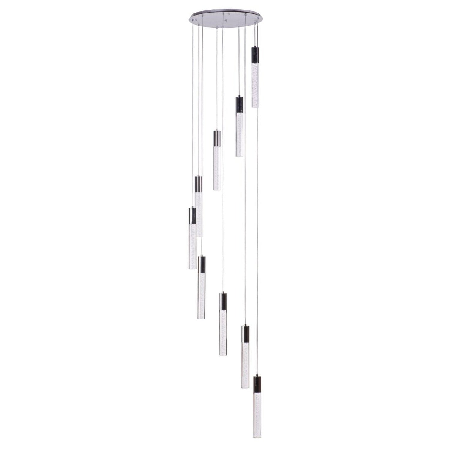 Sparkling Night Cylinder Chandelier // 9 Light - Home Elegance USA