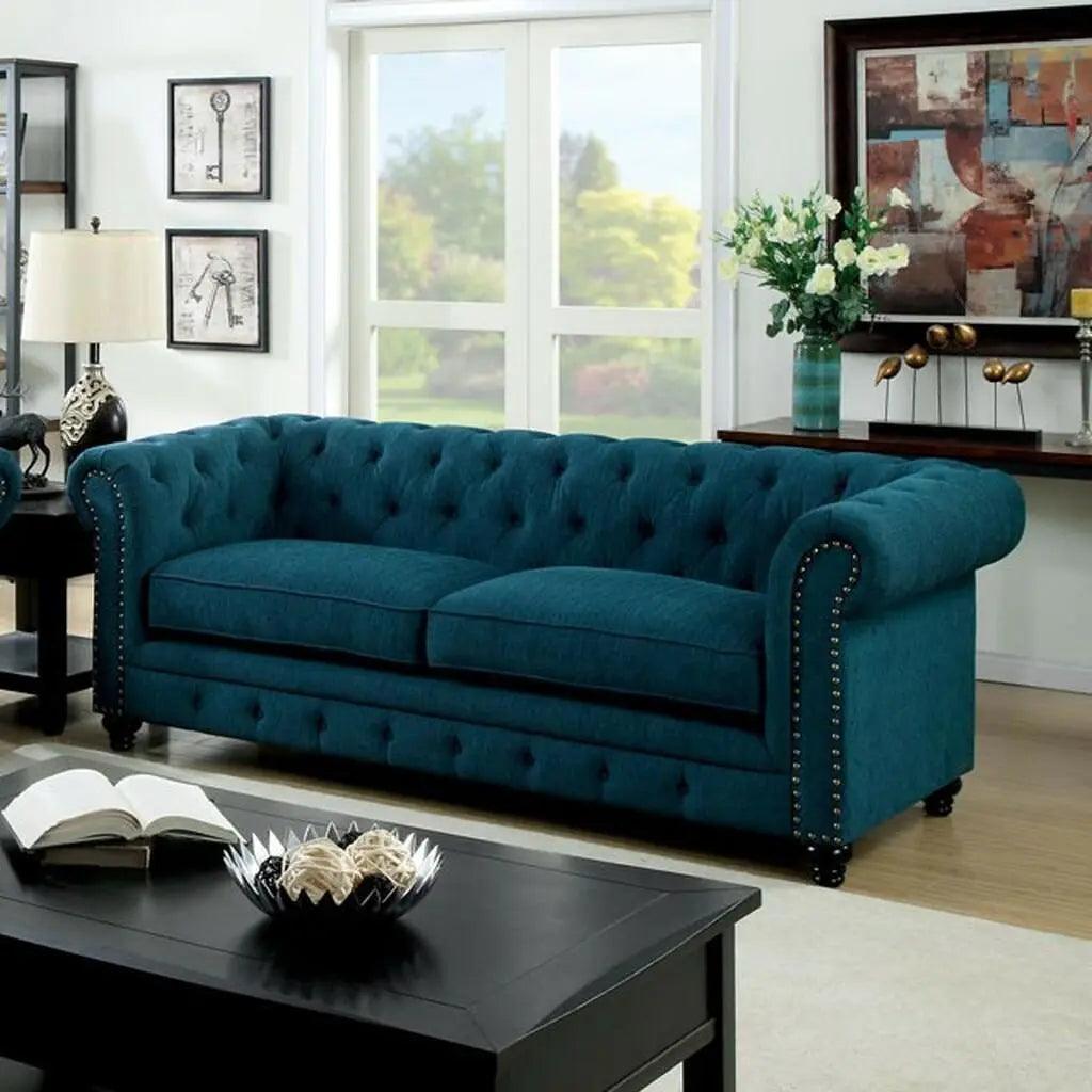 Stanford Transitional Sofa and Loveseat by Furniture of America Furniture of America