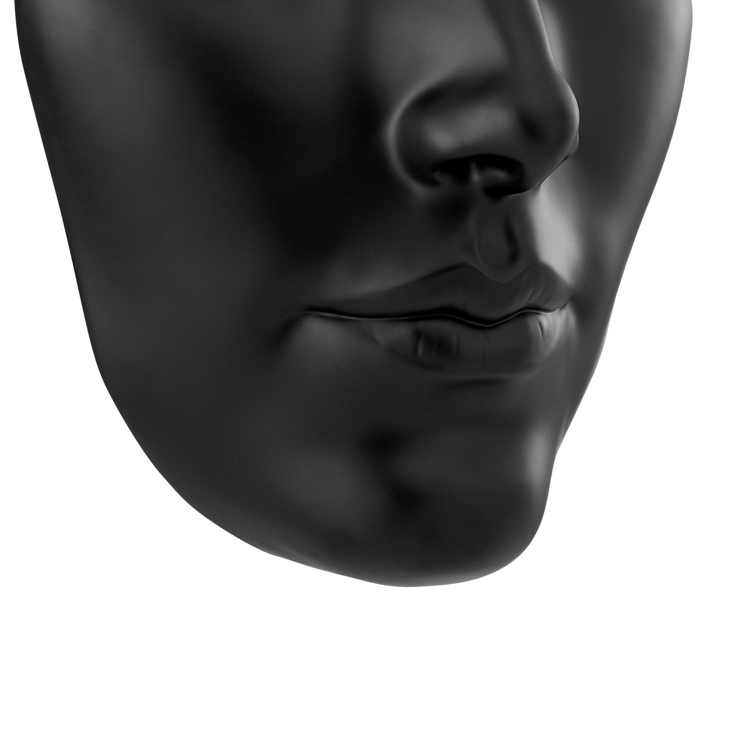 Sumerian Feminine Face // Matte Black - Home Elegance USA