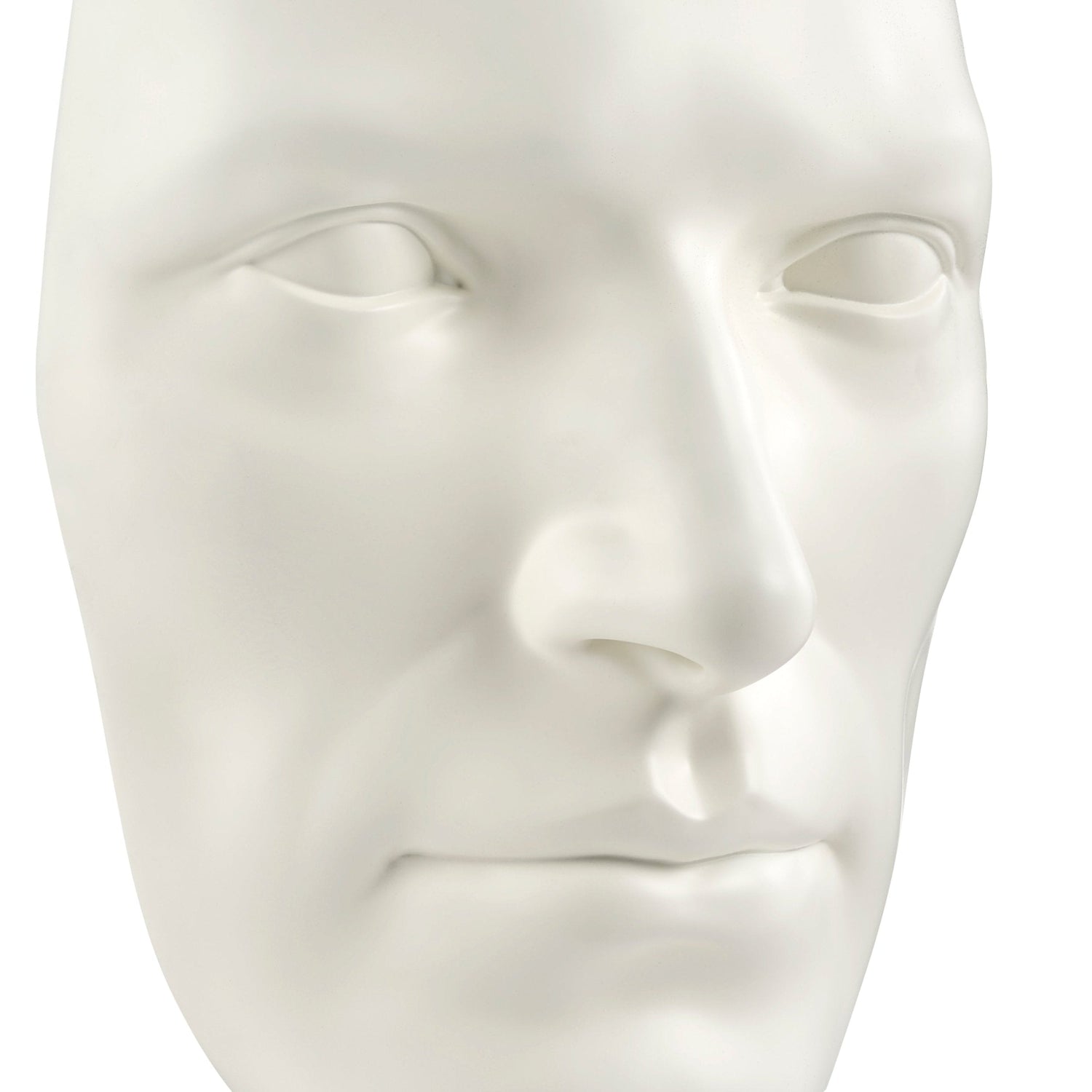 Sumerian Masculine Face // Matte White - Home Elegance USA