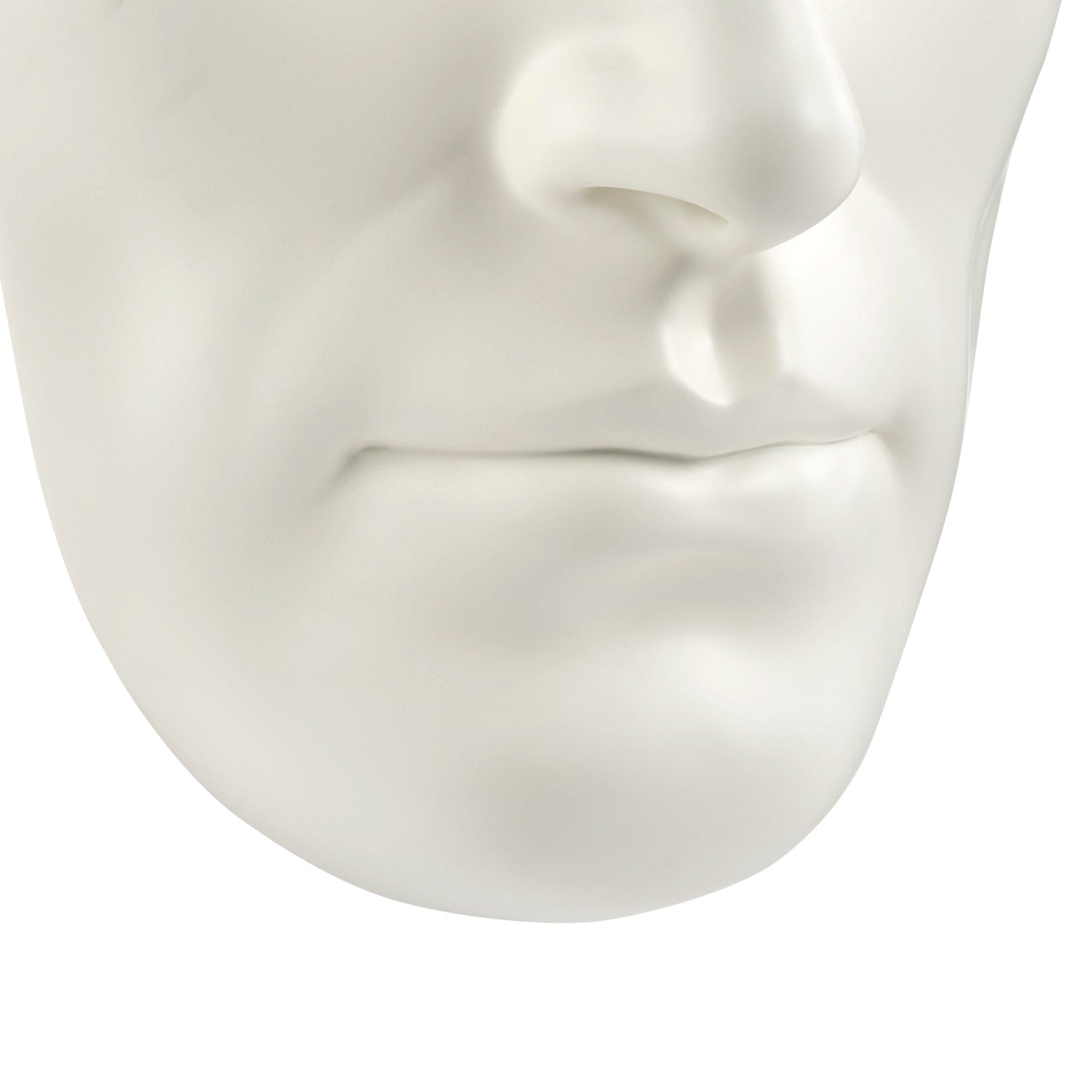 Sumerian Masculine Face // Matte White - Home Elegance USA