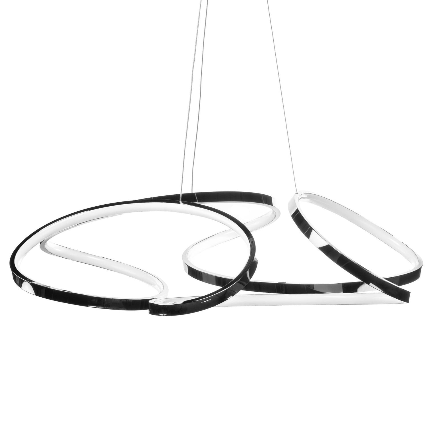 Suzhou LED Adjustable Chandelier // Chrome Finish - Home Elegance USA