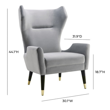 Tov Furniture Logan Velvet Chair