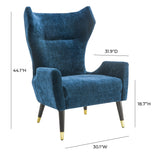 Tov Furniture Logan Velvet Chair