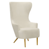 Tov Furniture Julia Velvet Wingback Chair