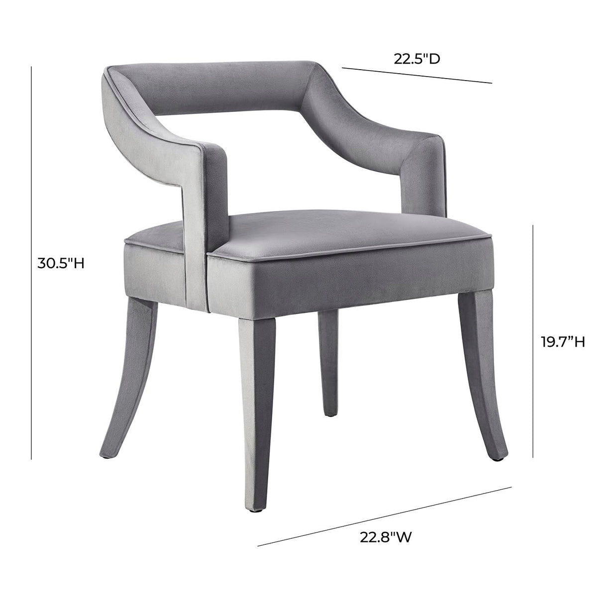 Tov Furniture Tiffany Velvet Chair