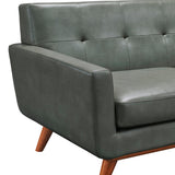 Tov Furniture Lyon Smoke Gray Leather Chair