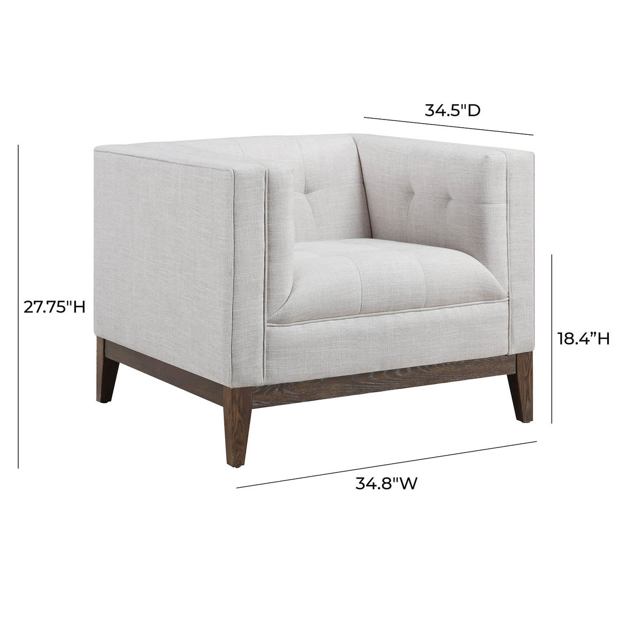 Tov Furniture Gavin Linen Chair