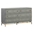 Pesce Shagreen 6 Drawer Dresser | TOV