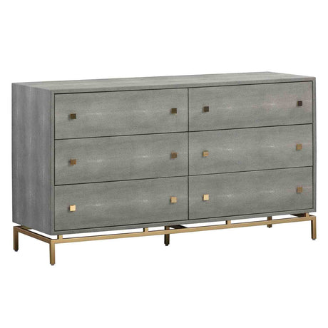 Tov Furniture Pesce Shagreen 6 Drawer Dresser