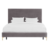 Delilah Textured Velvet Bed | TOV | Home Elegance USA