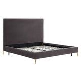 Delilah Textured Velvet Bed | TOV | Home Elegance USA