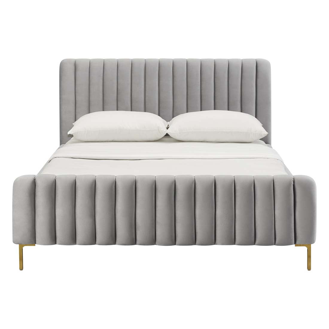 Angela Velvet Bed | TOV - TOV - B68160 - Home Elegance USA - 3